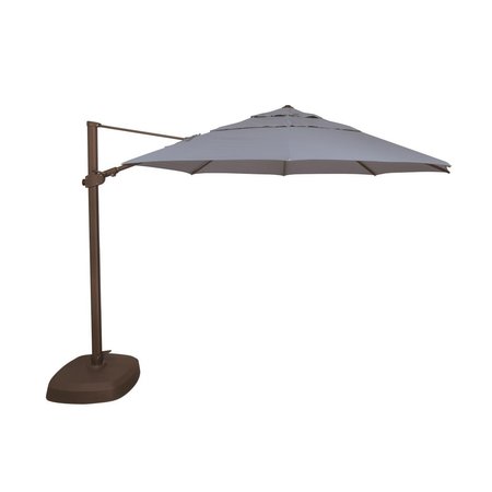 SIMPLY SHADE SimplyShade  Fiji 11.5 ft. Octagon Sunbrella Cantilever Umbrella  Cast Ocean SSAG25R-00D-A48103S